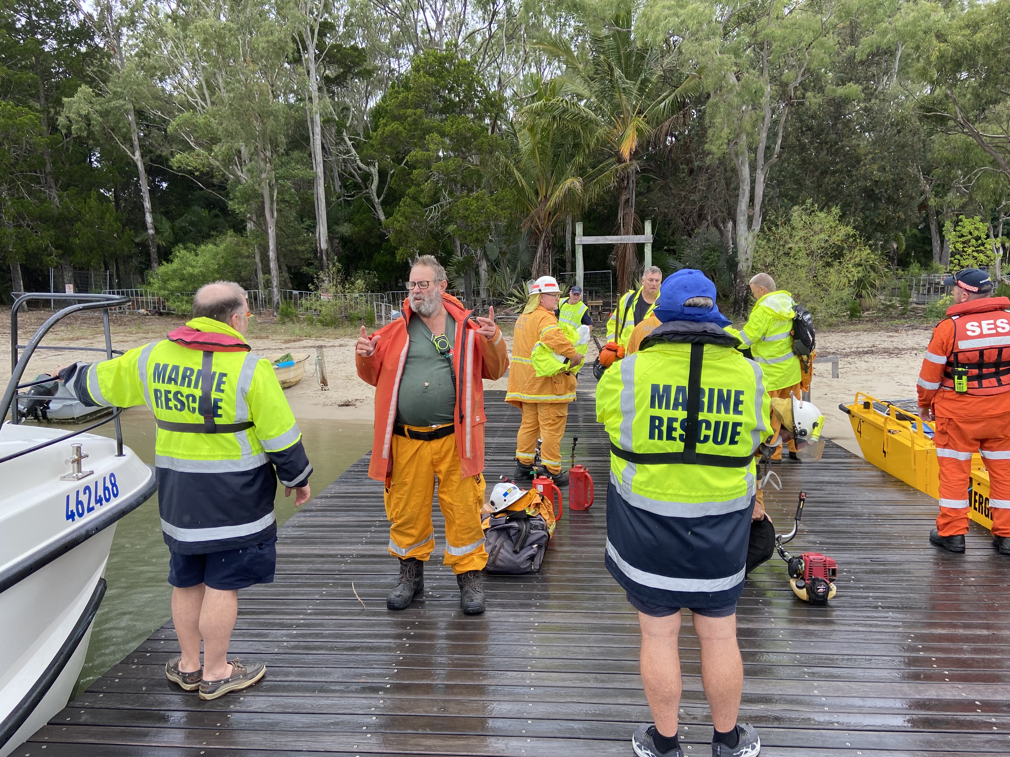 Emergency services on the dock