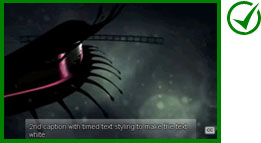 An image of a video that has been compressed whilst maintaining the quality.