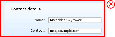 Incorrect implementation: Read-only data has been displayed in &ldquo;read-only&rdquo; form controls. In some browsers these may look editable, which is very likely to cause confusion.