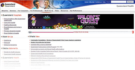 Example site at a screen resolution of 1024 by 768 pixels