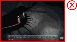 An image from a video that has been over-compressed resulting in loss of quality.