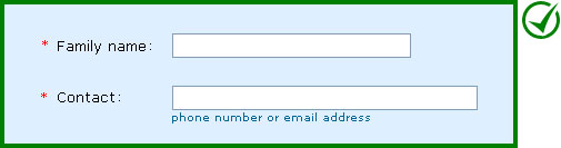 Correct implementation: Indicator shown (before the label text works best with left-aligned labels).