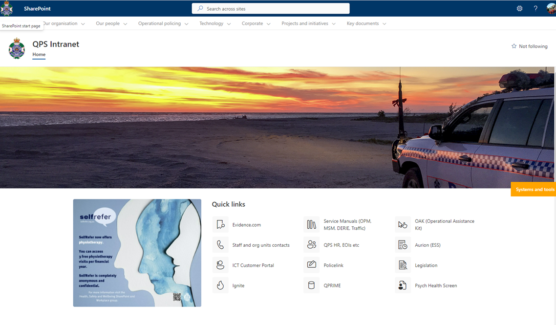 Sharepoint screenshot