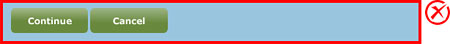 Incorrect implementation: Primary and secondary actions are not clearly distinguishable.