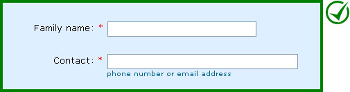 Correct implementation: Indicator shown (after the label text works best with right-aligned labels).