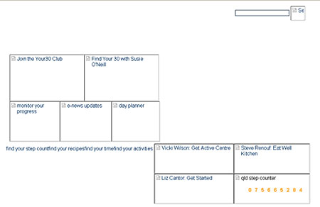 With images turned off &ndash; site navigation has disappeared. The user is unable to determine if any links exist